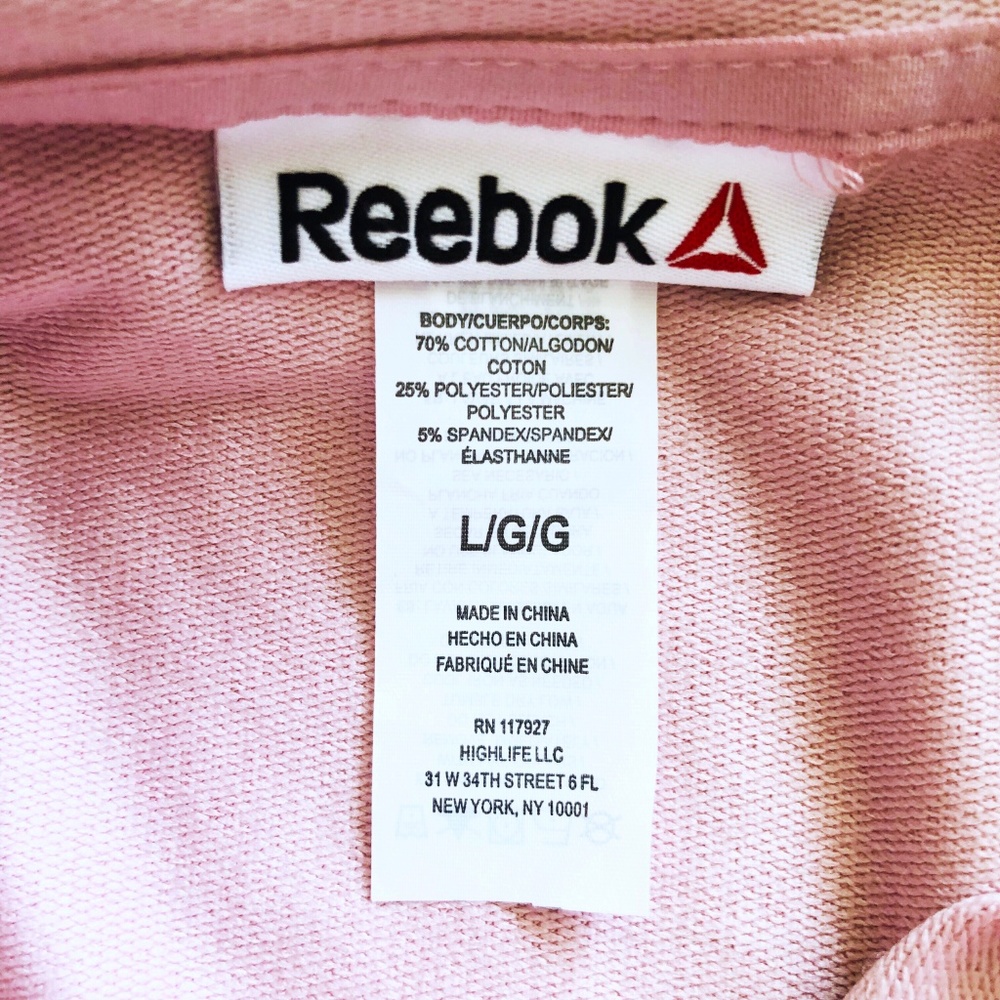 Reebok Pink Hoodie Activewear - Picture 4 of 4